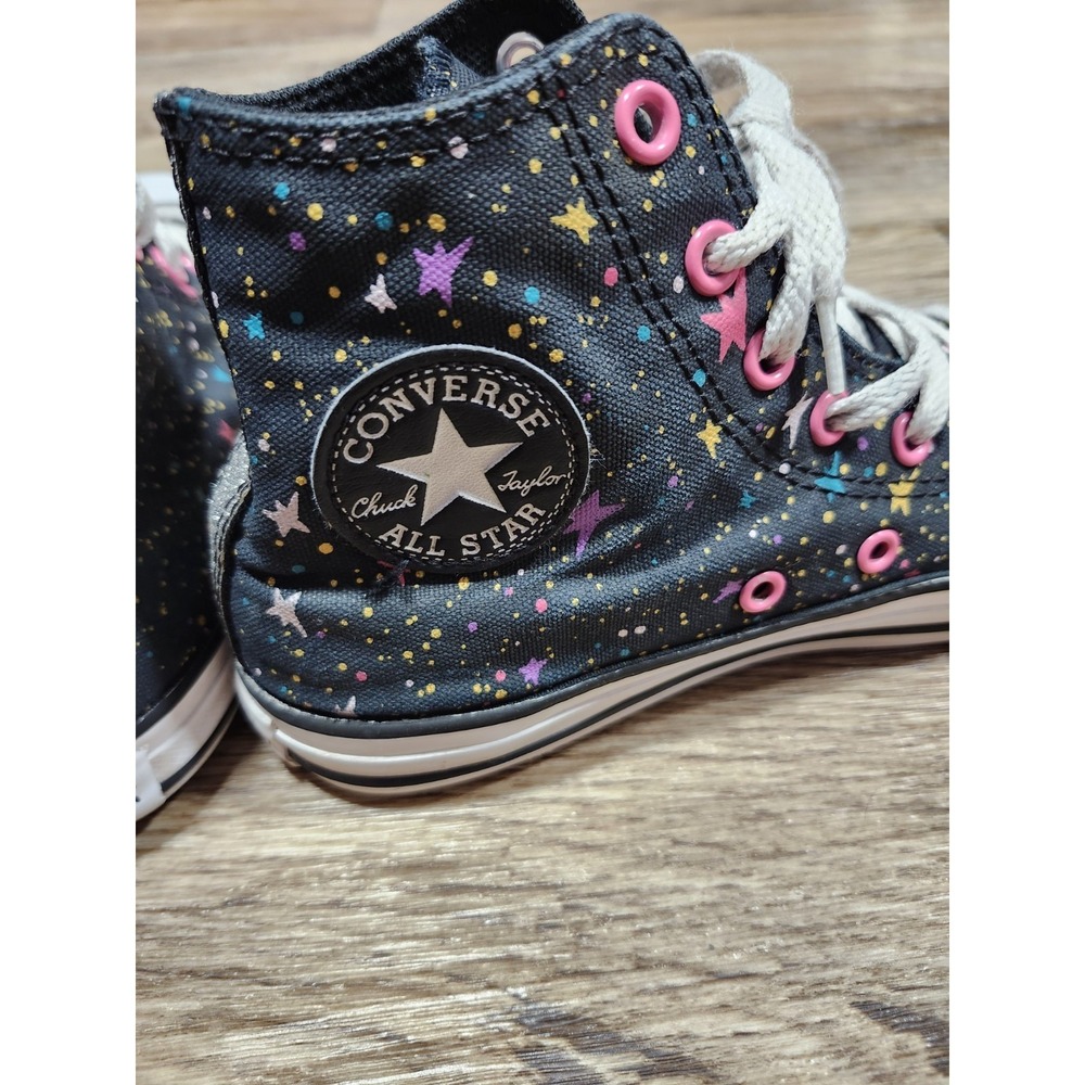Converse Girls Chuck Taylor All Star JUNIOR sz 2 Space Harmony Sneakers 665113F